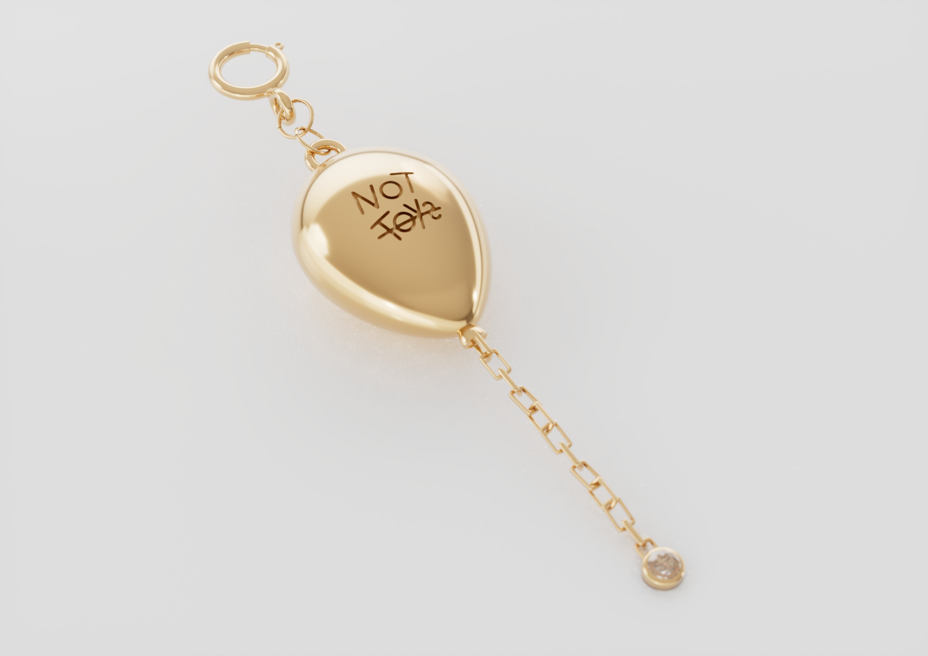 18K Gold Dreamy Balloon With Diamond
