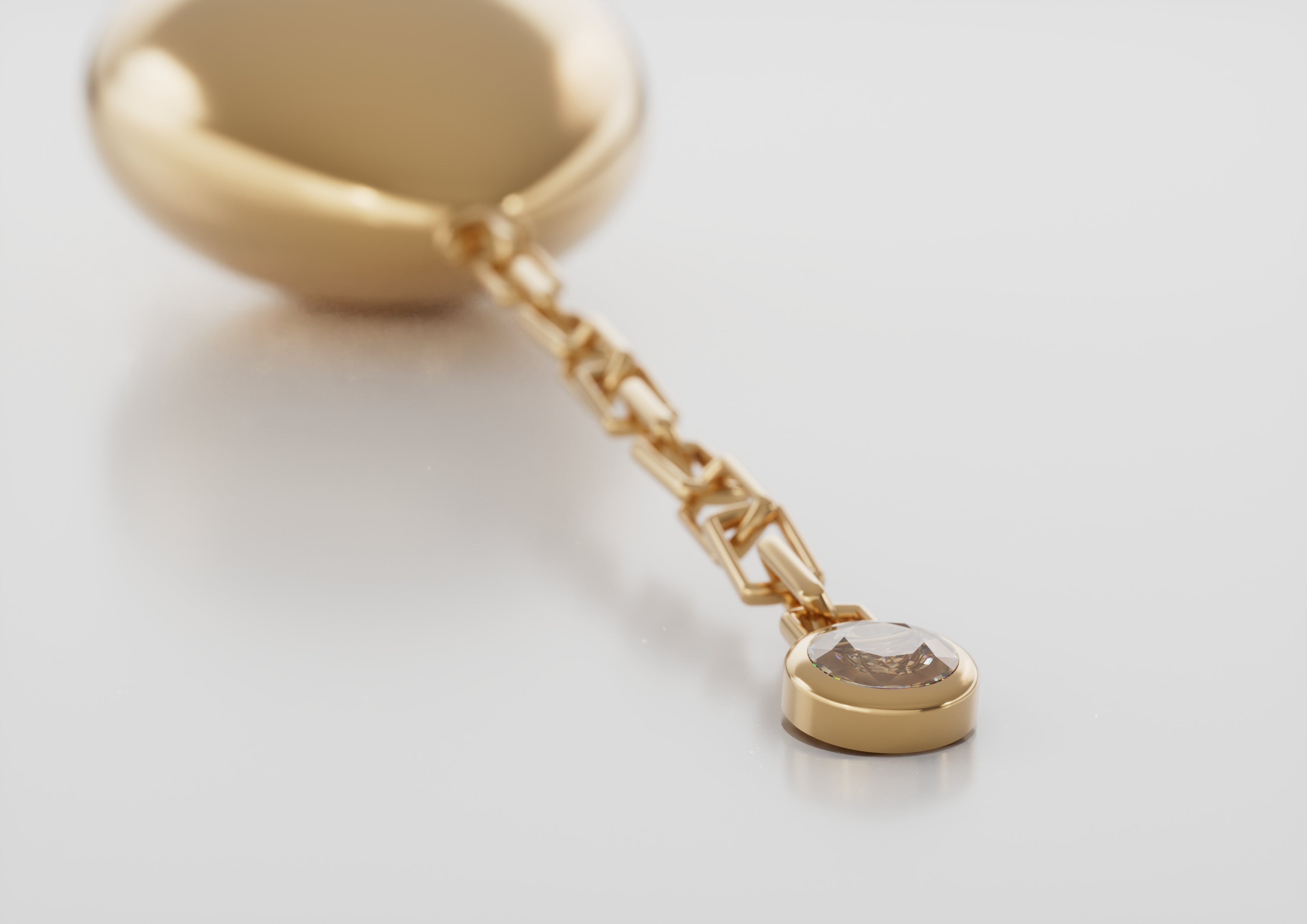 18K Gold Dreamy Balloon With Diamond