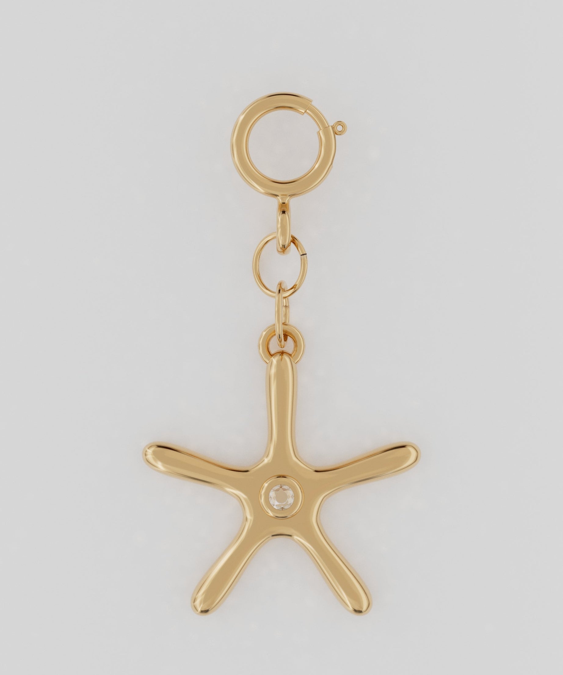 18K Gold G Star with Diamond