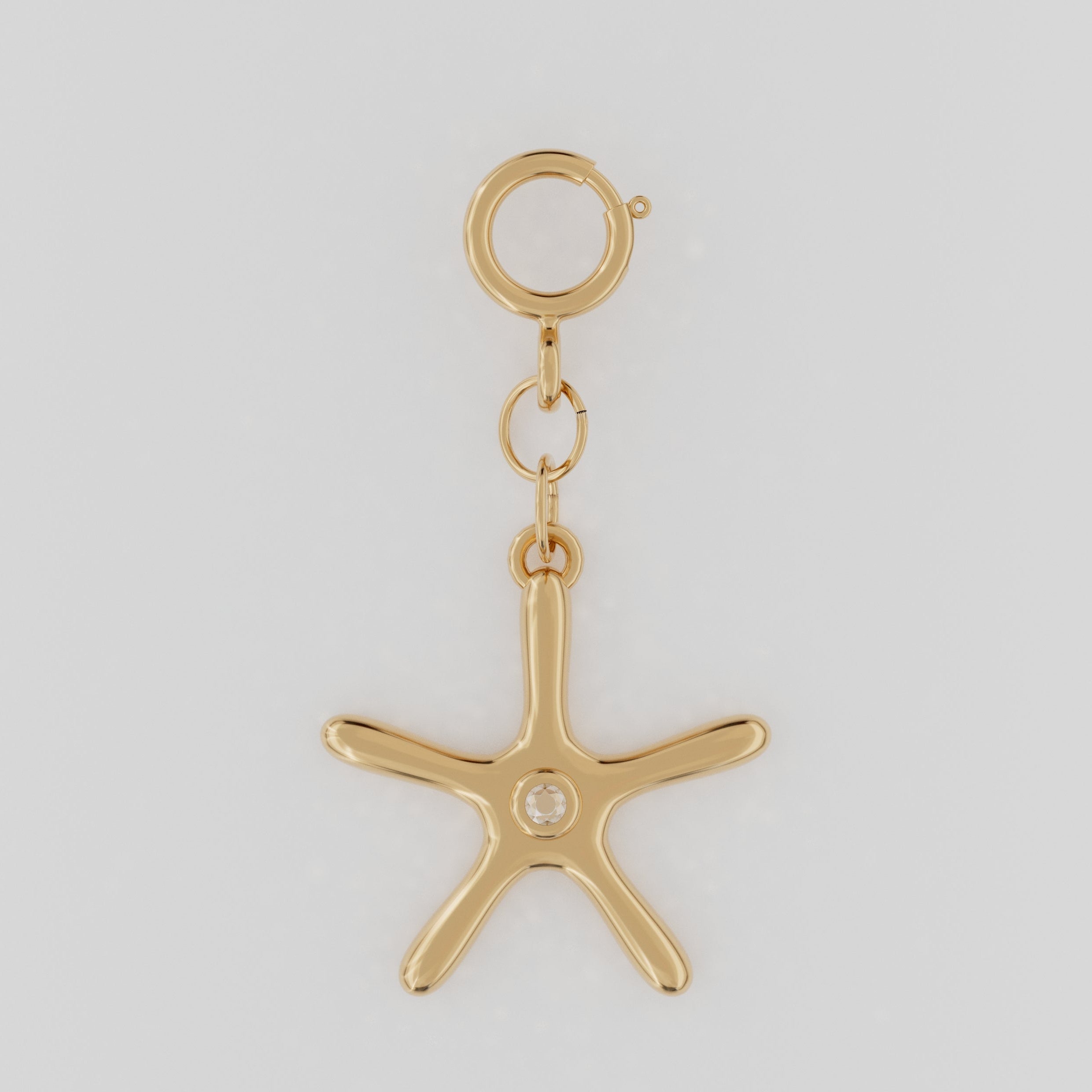 18K Gold G Star with Diamond