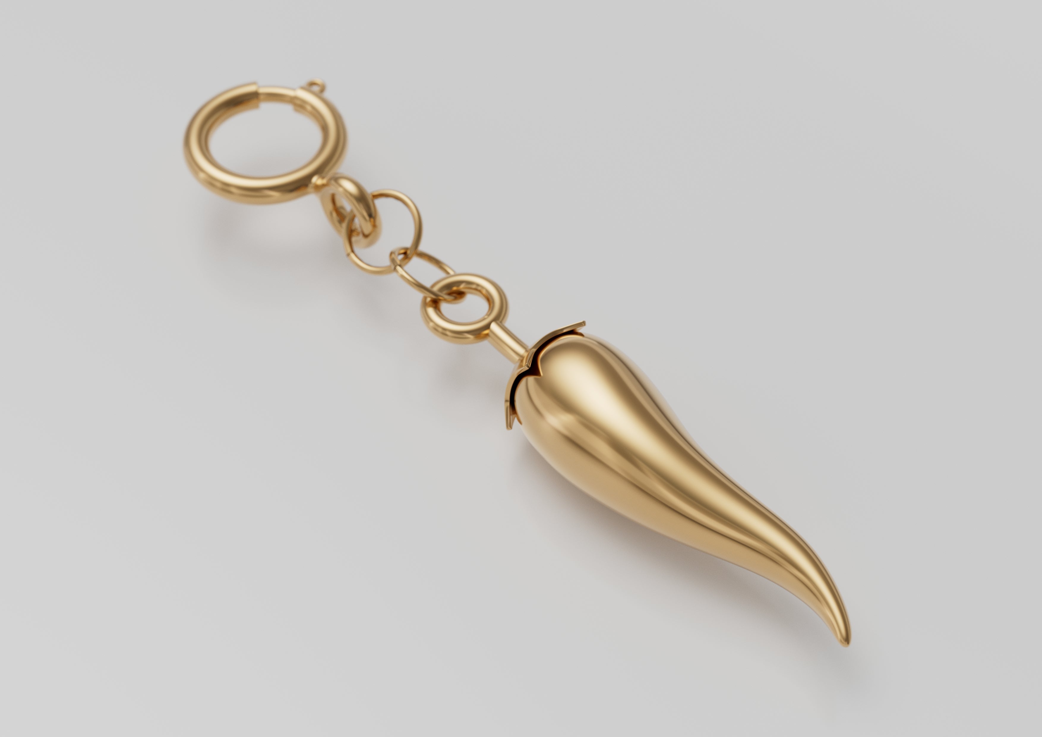 18K Gold Hot Chili Pepper