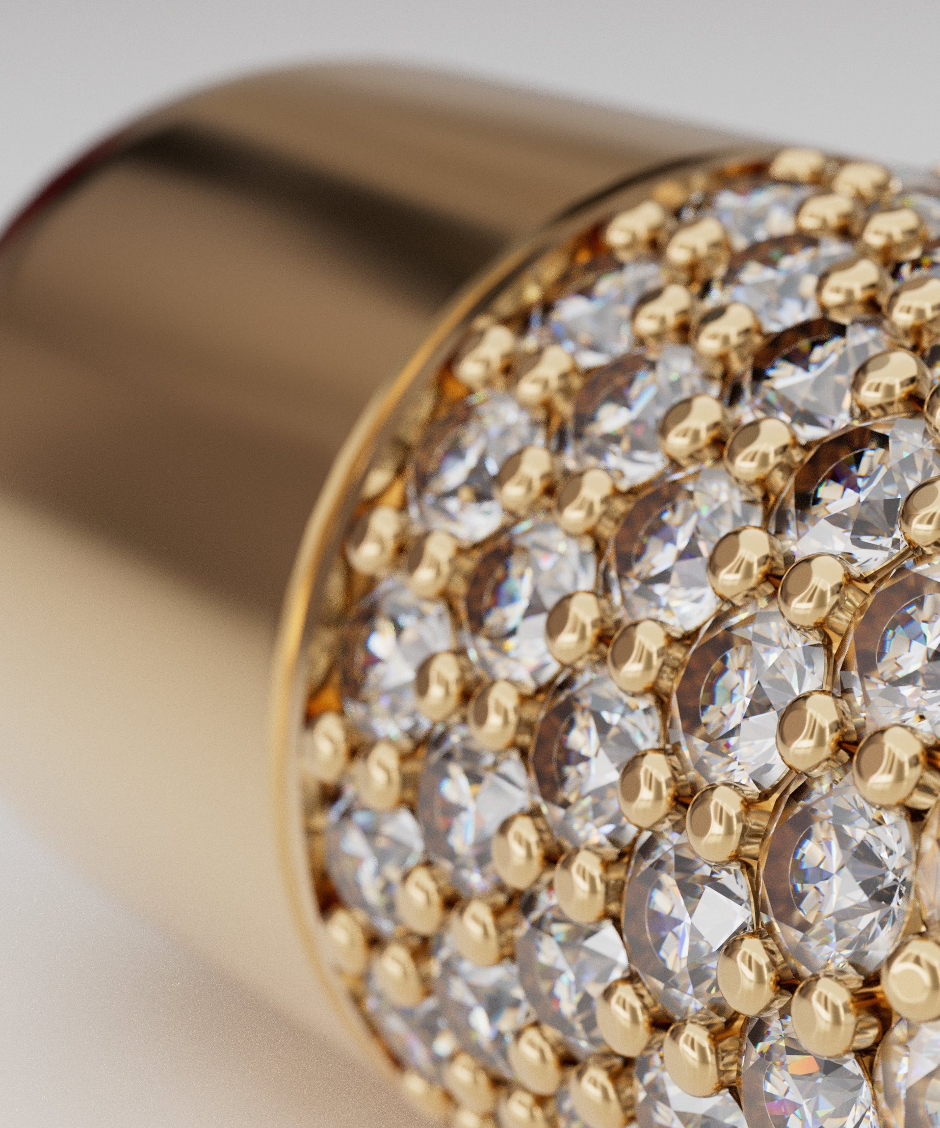 18k Gold Pill Encrusted with Diamonds