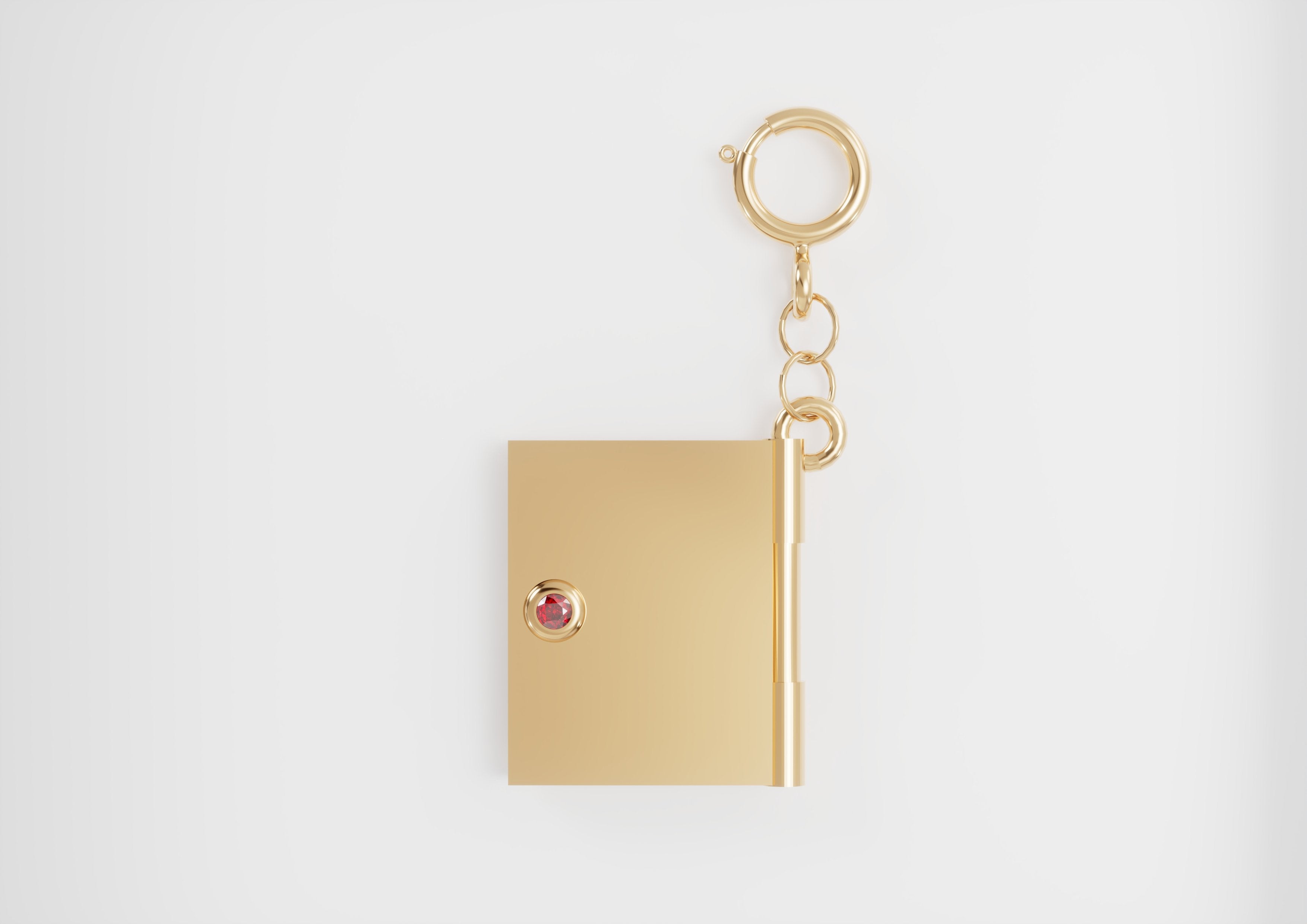 18K Gold Not Toys Book with Diamond