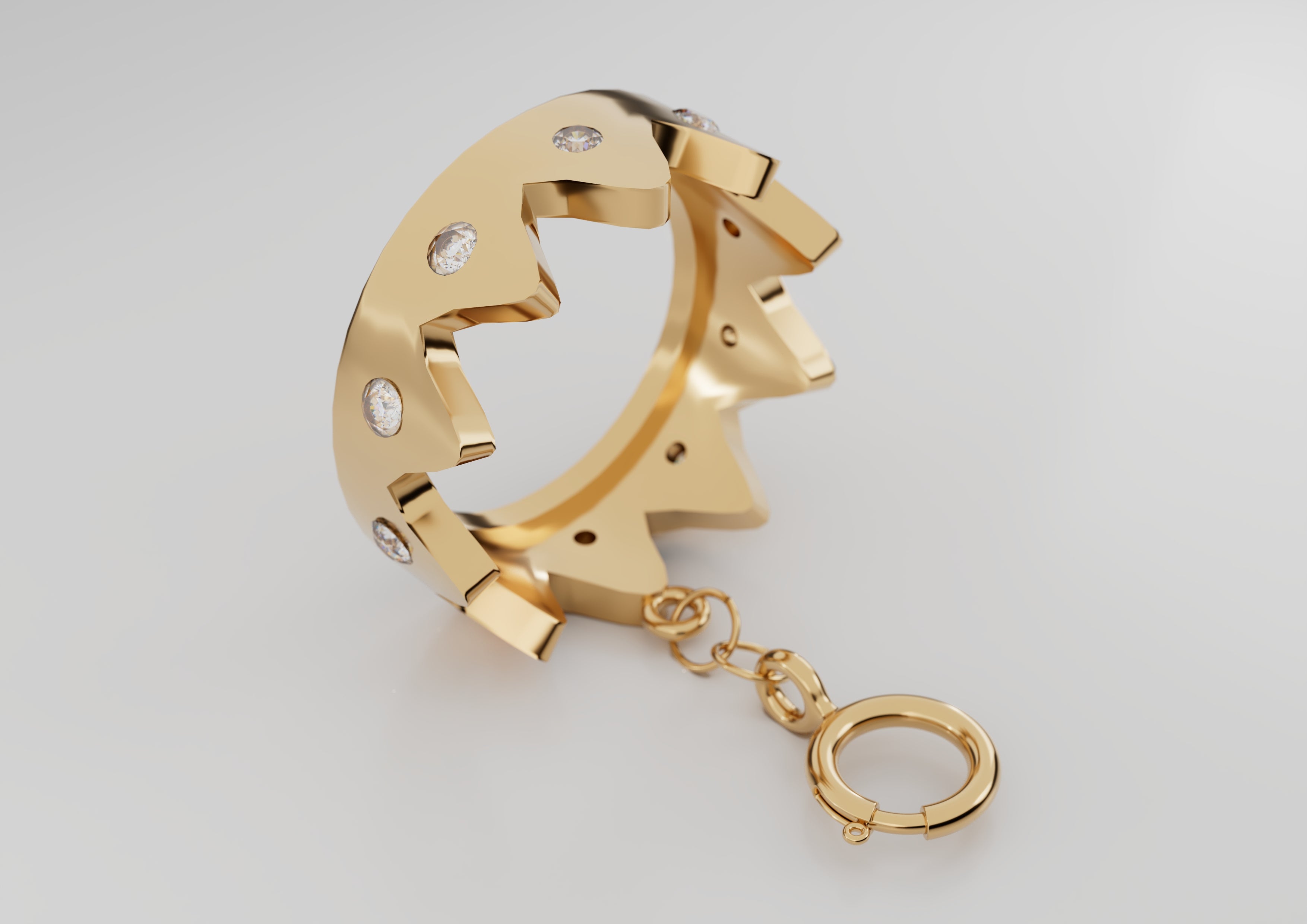 Coco's 18k Gold Crown with Diamonds  - S-P616SB