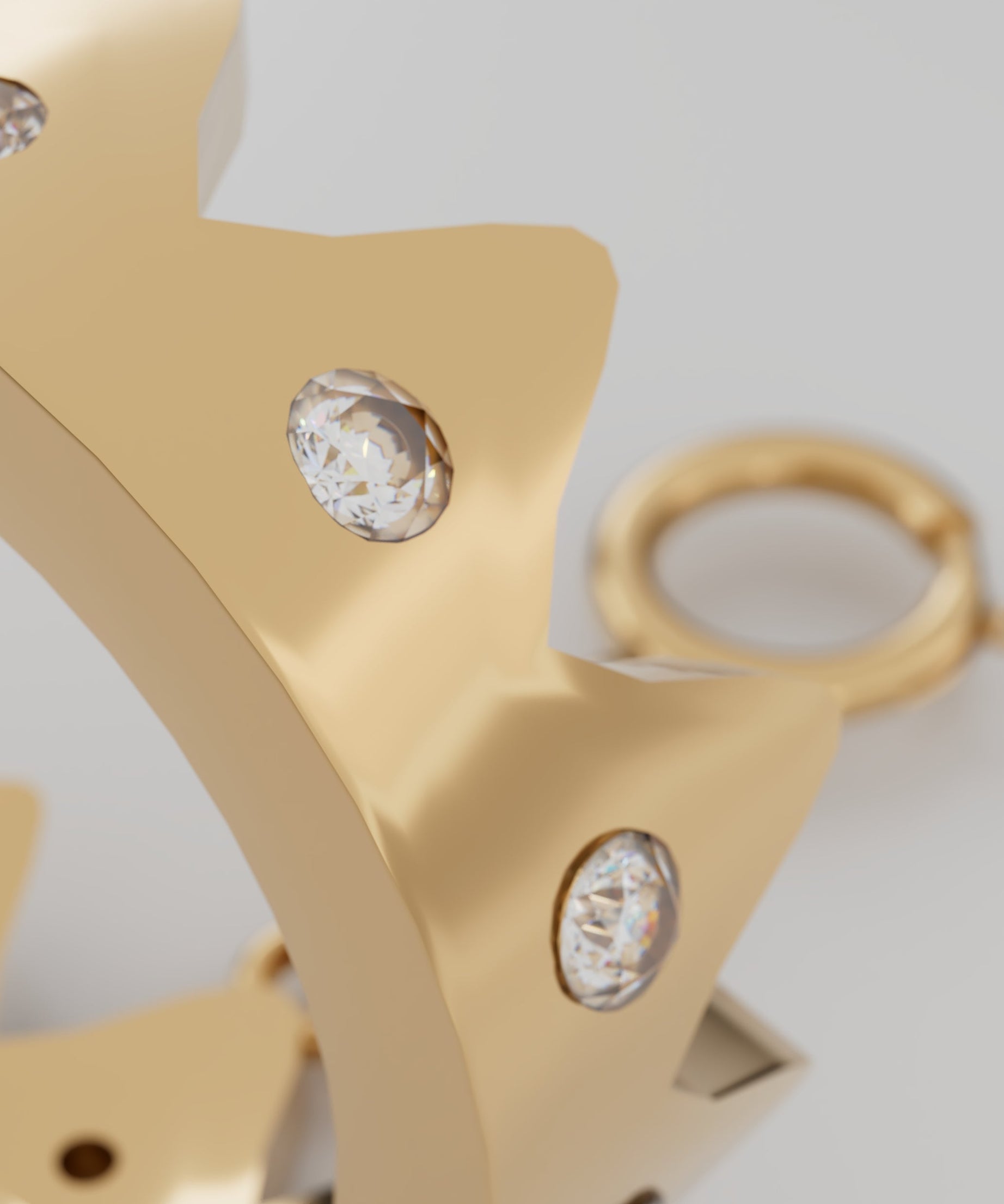 Coco's 18k Gold Crown with Diamonds  - S-P616SB
