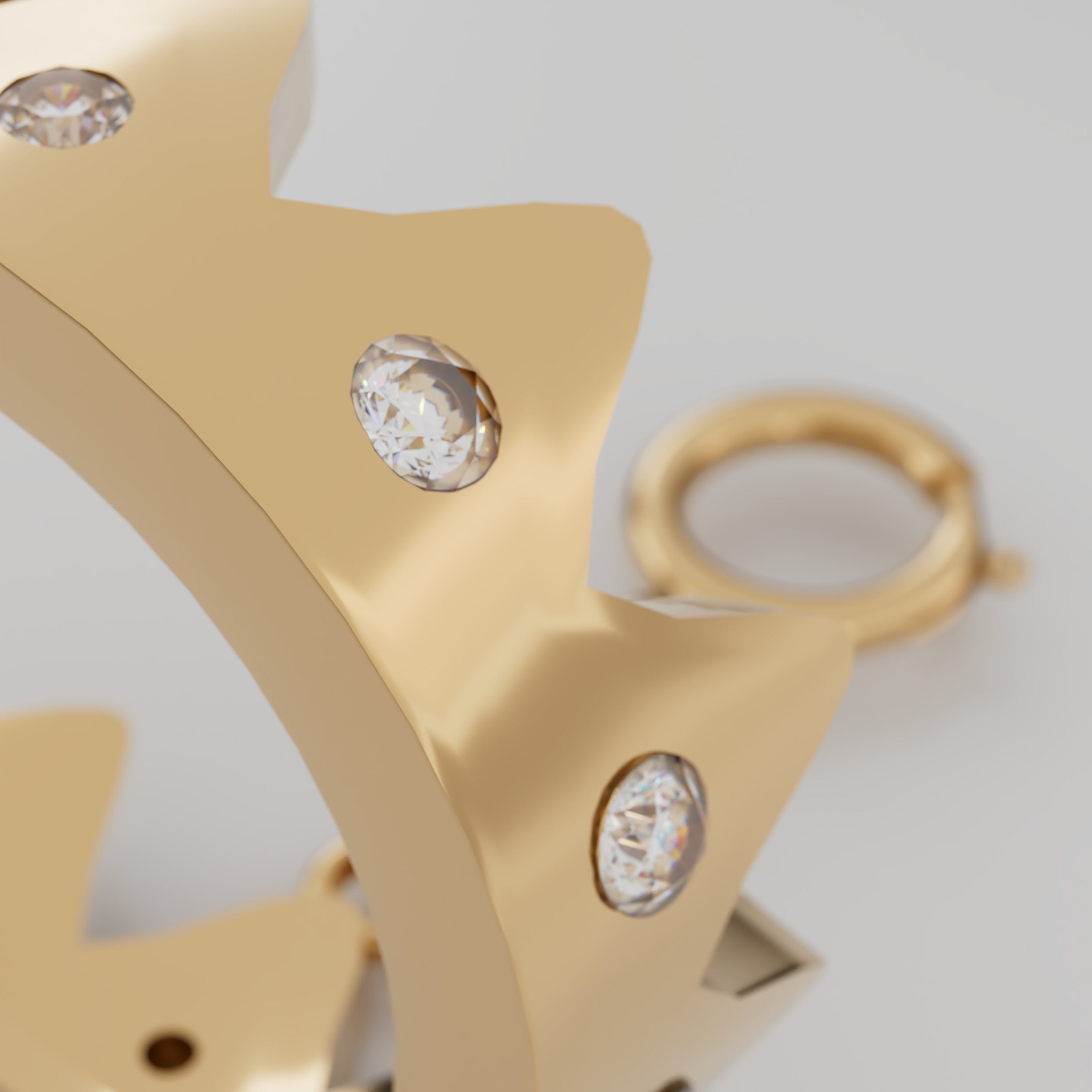 Coco's 18k Gold Crown with Diamonds  - S-P616SB