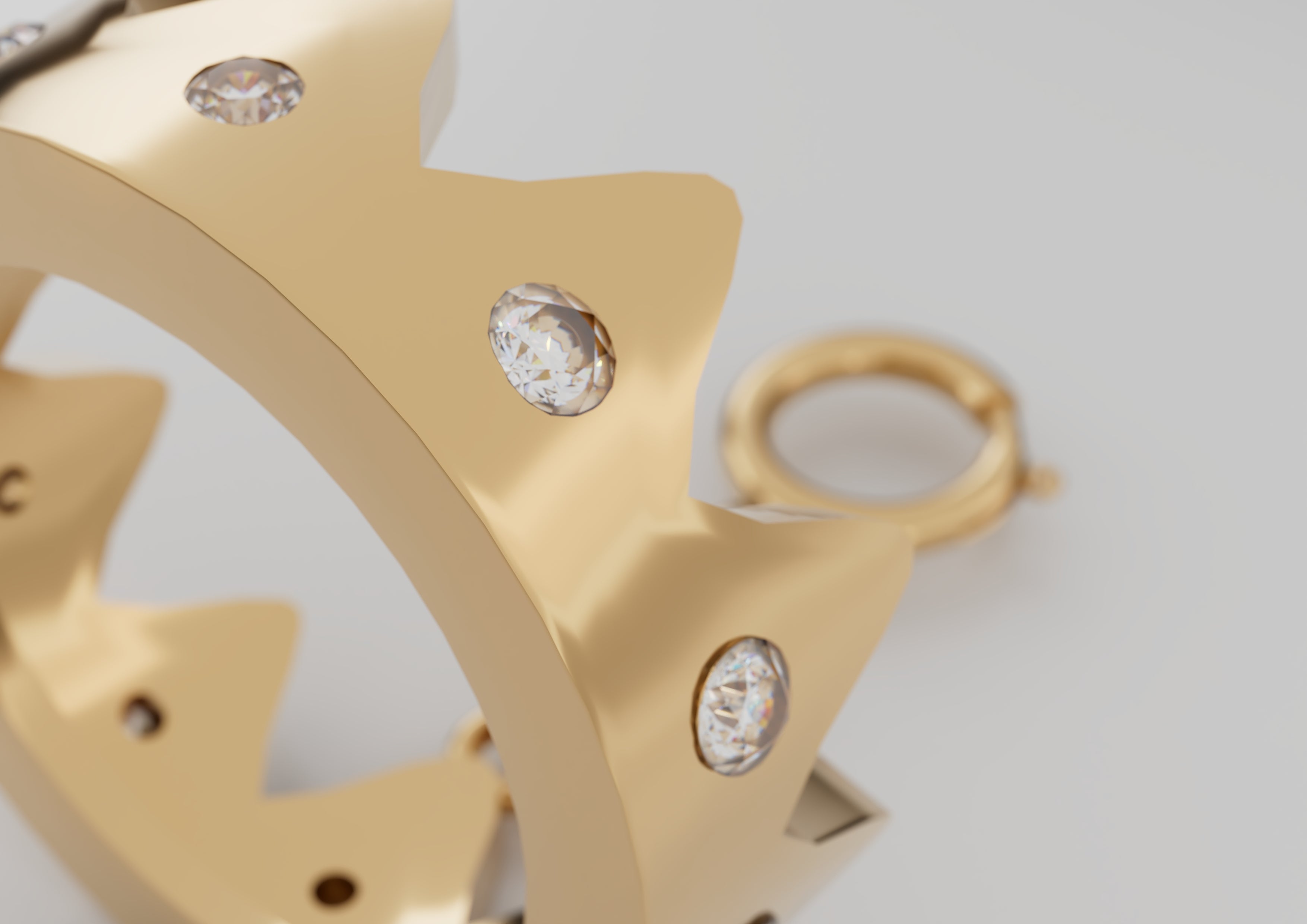 Coco's 18k Gold Crown with Diamonds  - S-P616SB