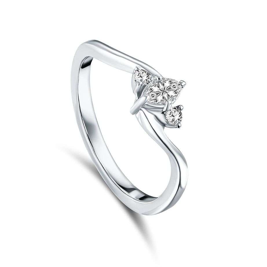 Special offer 18K White Gold Diamond Ring - S-R349X