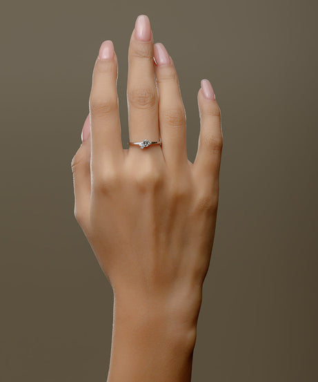 18K White Promise Diamond Ring - S-R350X