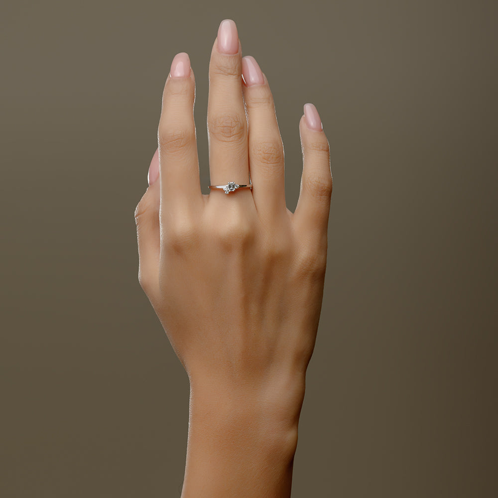 18K White Promise Diamond Ring - S-R350X