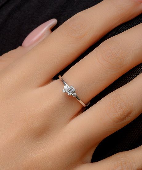 18K White Promise Diamond Ring - S-R350X