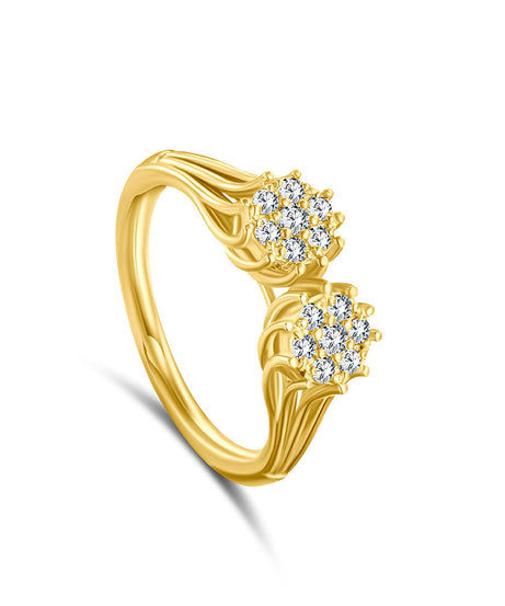 18k Yellow gold Diamond Rings - S-R421SB