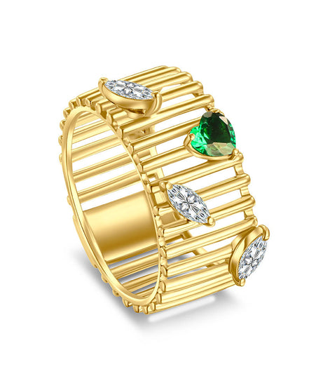 18k Yellow gold Diamond Rings - S-R443S
