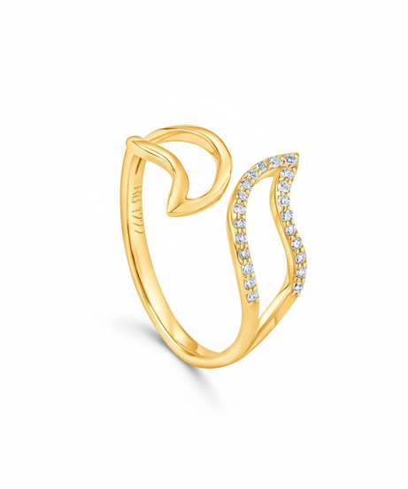 18k Yellow Gold Diamond Ring - S-R451S
