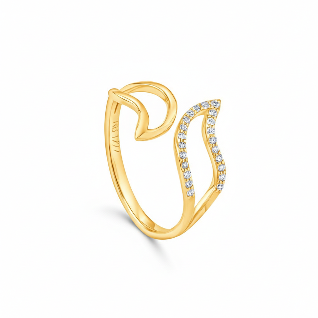 18k Yellow Gold Diamond Ring - S-R451S