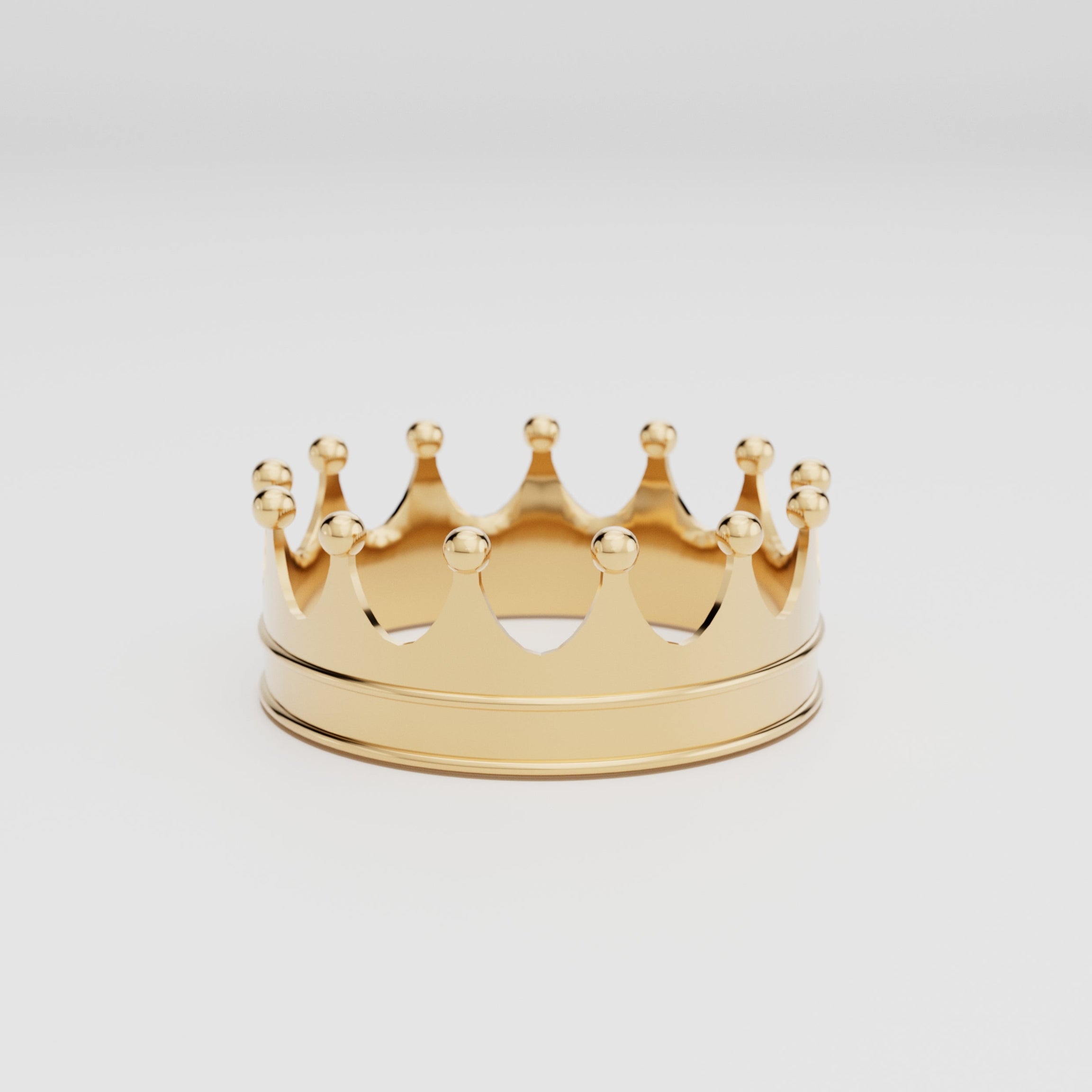 18K Gold Crown Ring