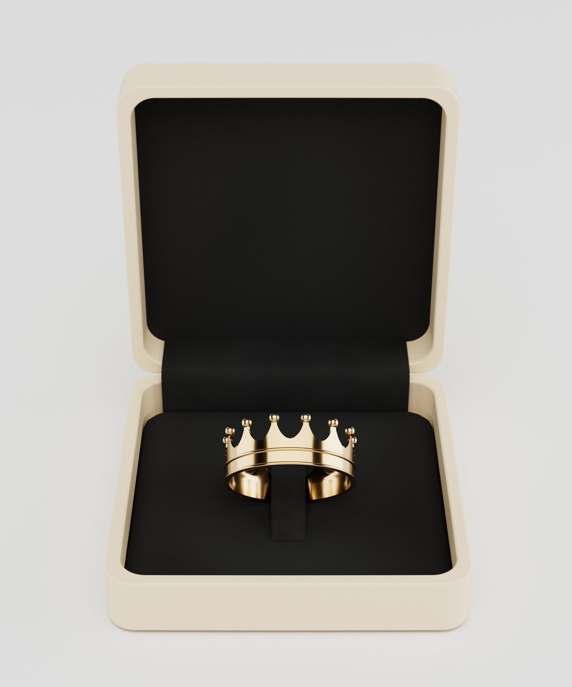 18K Gold Crown Ring