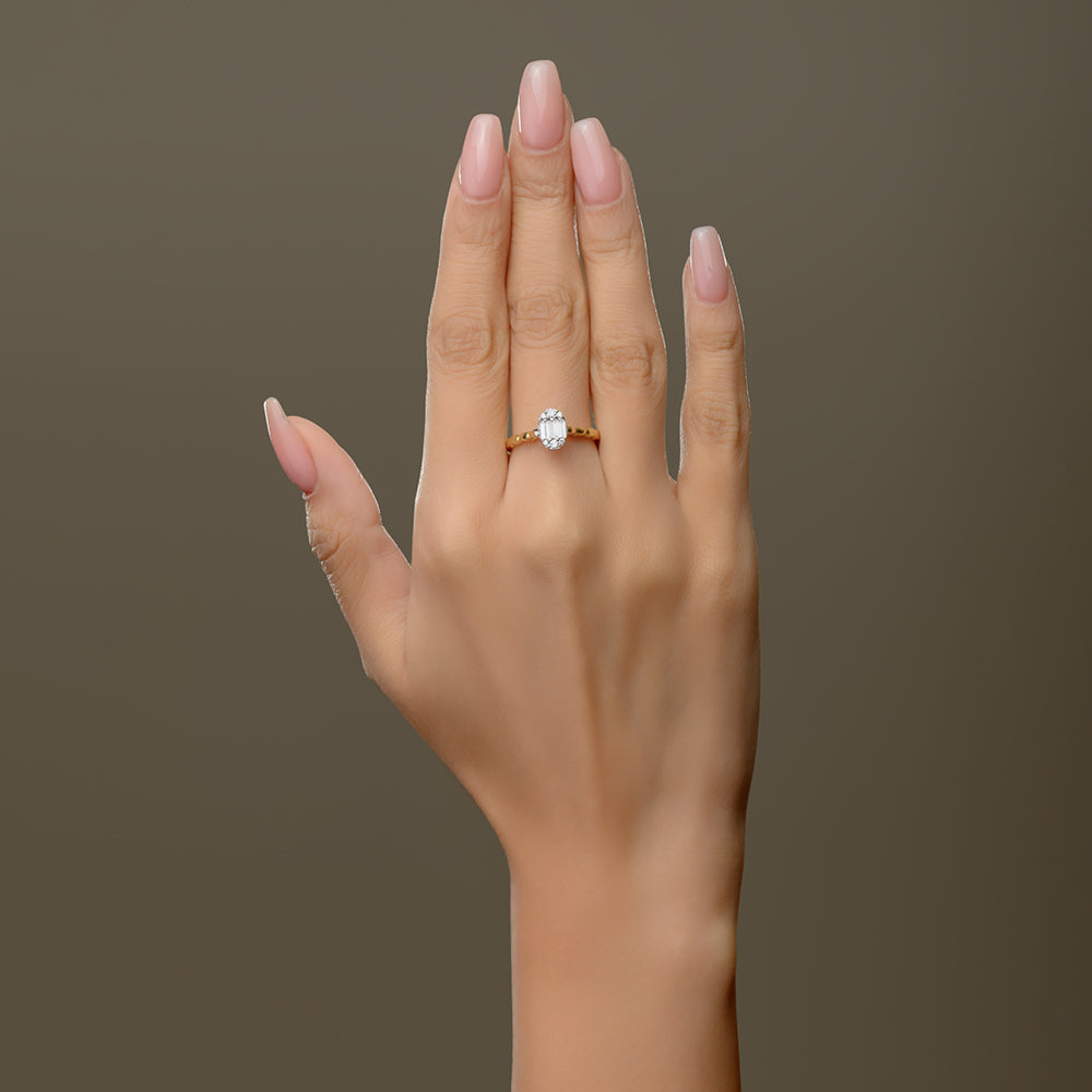 18K Yellow Precious Diamond Ring - S-X150R