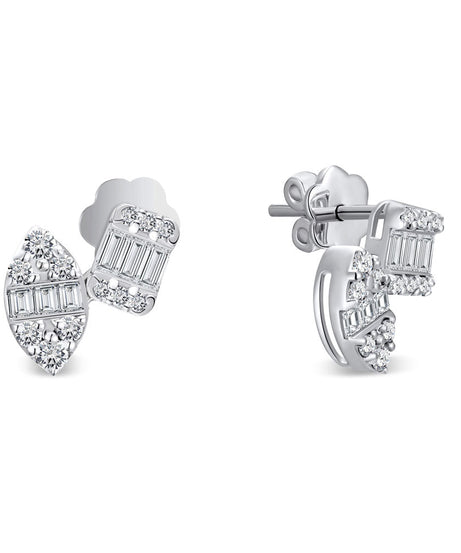 18K White gold Diamond Earring - S-X172E