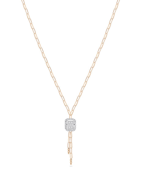 18K Yellow Gold Diamond Necklace - S-X179P