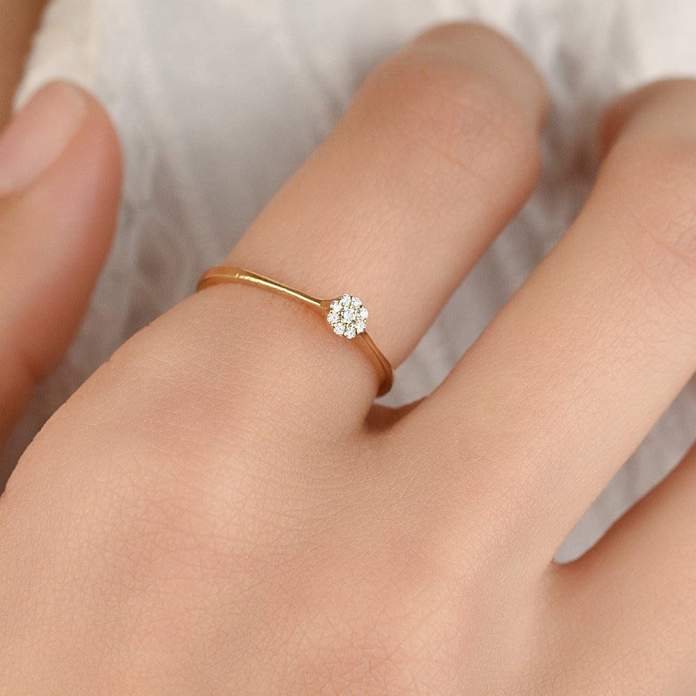 Overlap Diamond Promise Ring | Barkev's