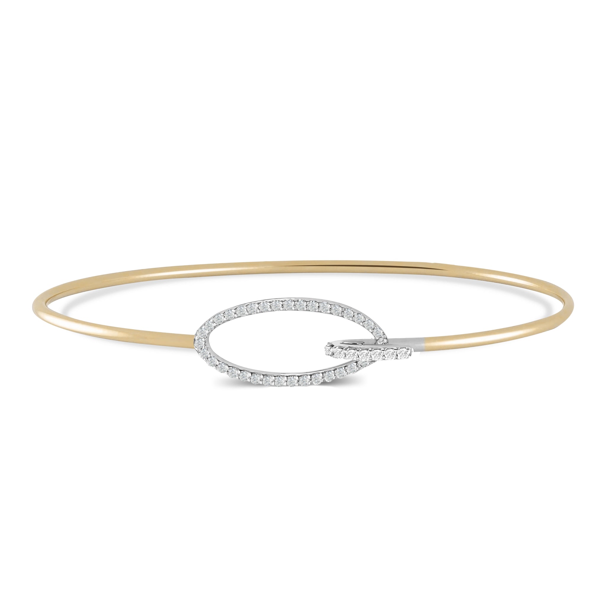 Unique Oval BANGLES in 18k Rose Gold / S-X42B