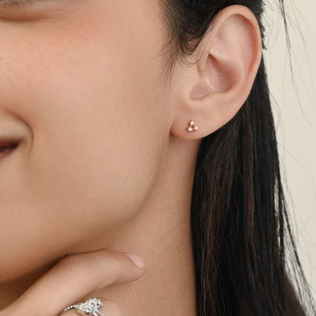 Diamond Stud in 18K Yellow Gold - SIR1297