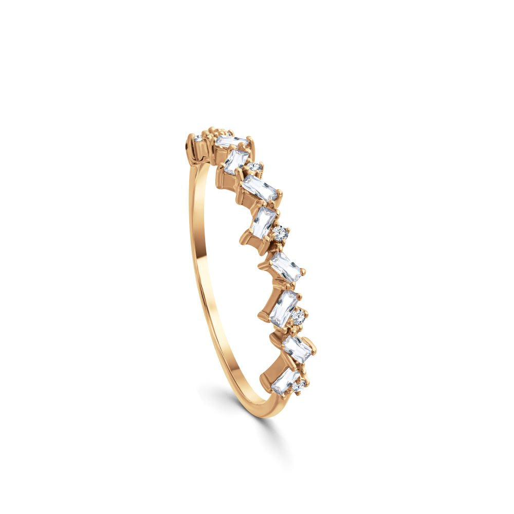 Baguette Multi Diamond Yellow gold - SIR1550