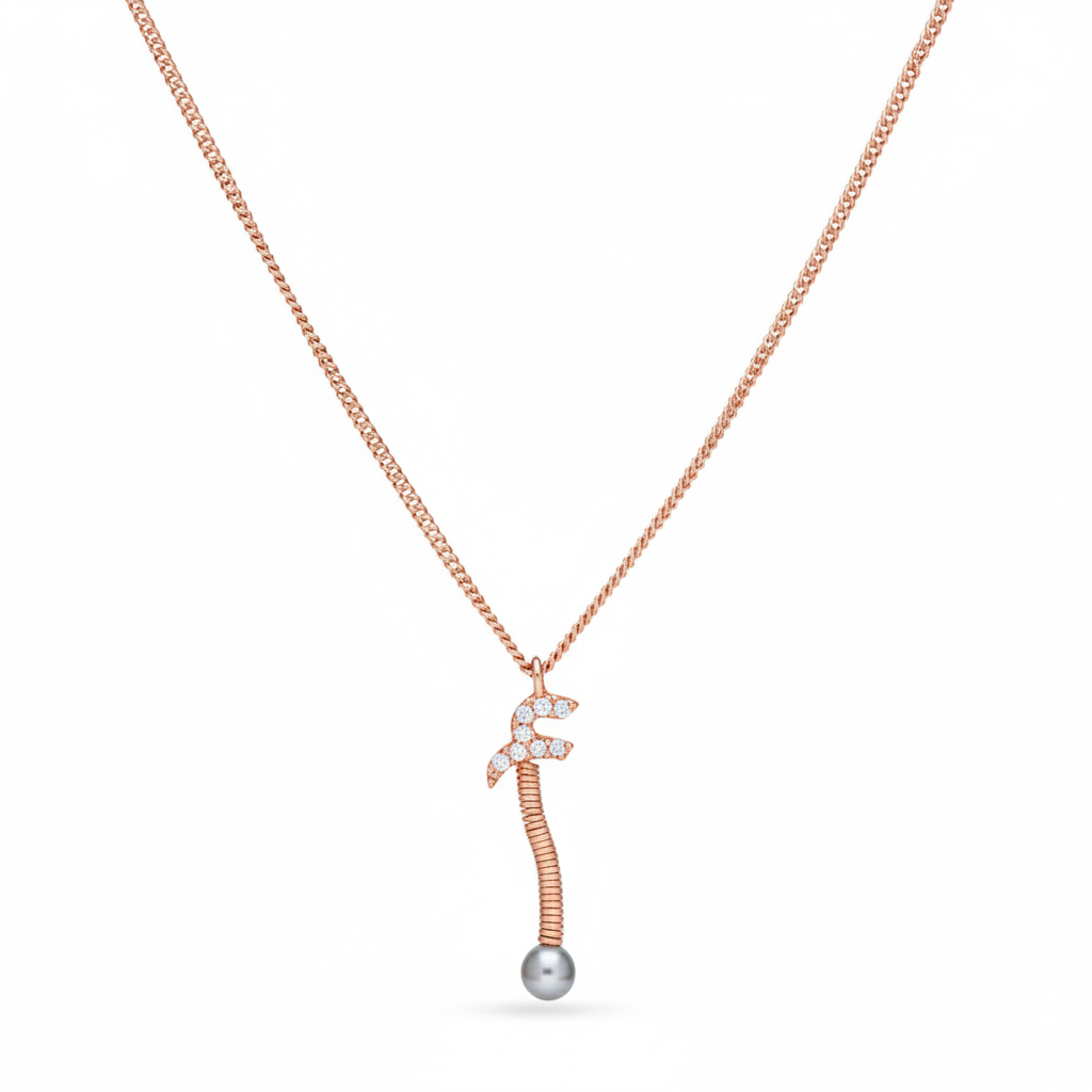 Letter Alef oustanding diamond necklace in 18 K Gold - SIR1699