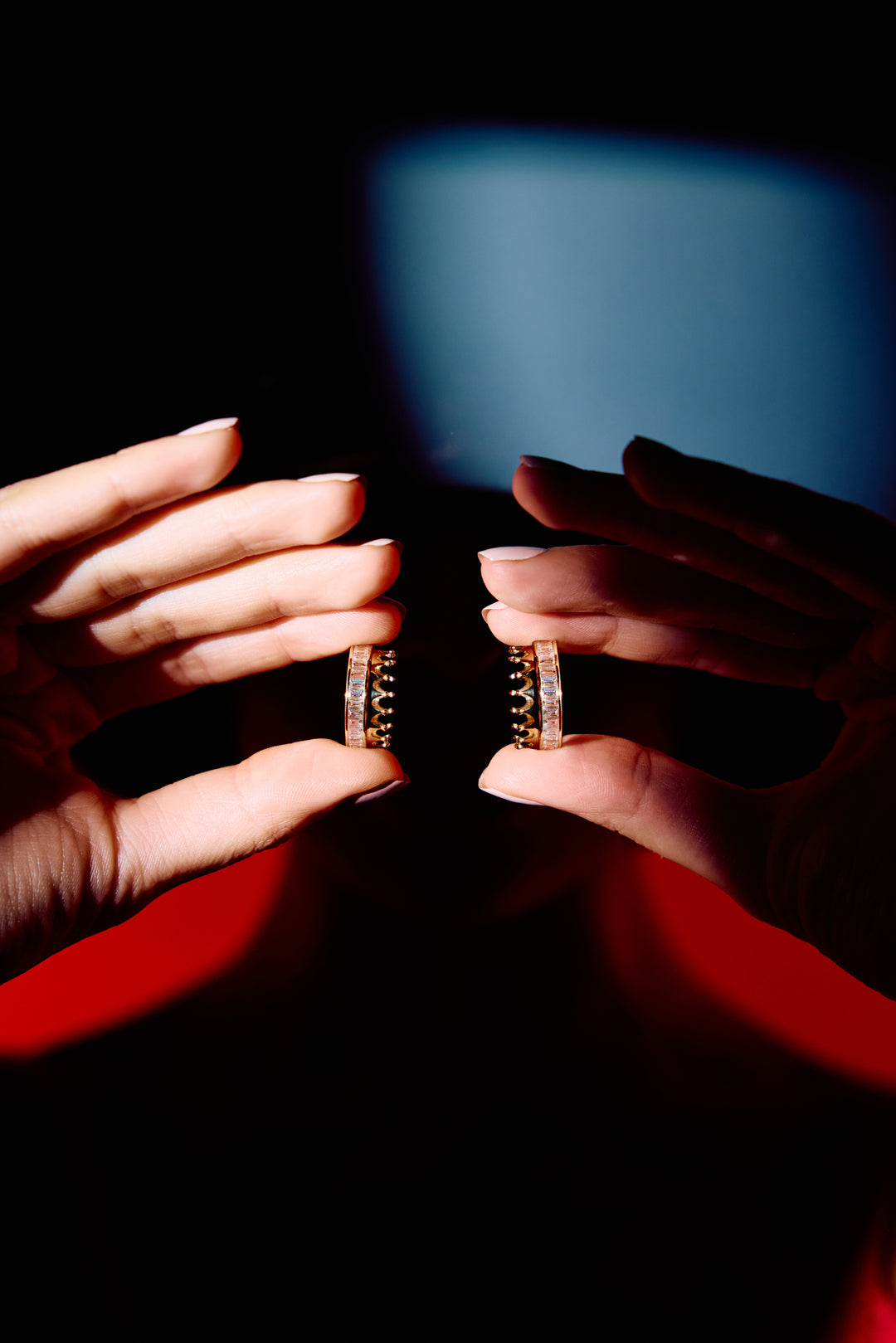 Model wearing The Crown Collection jewelry by Siran x Not Toys