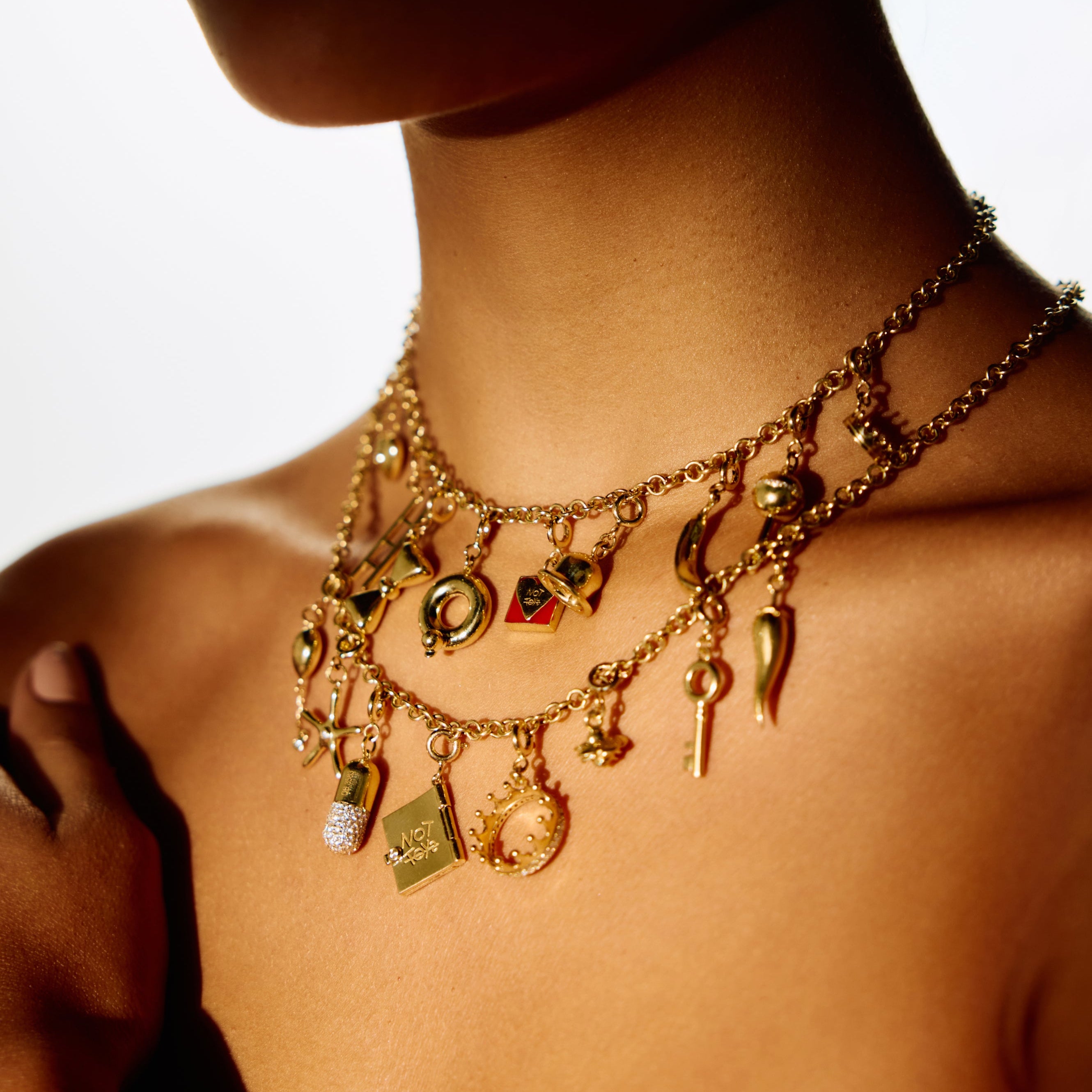 18K Gold Not Toys Book with Diamond