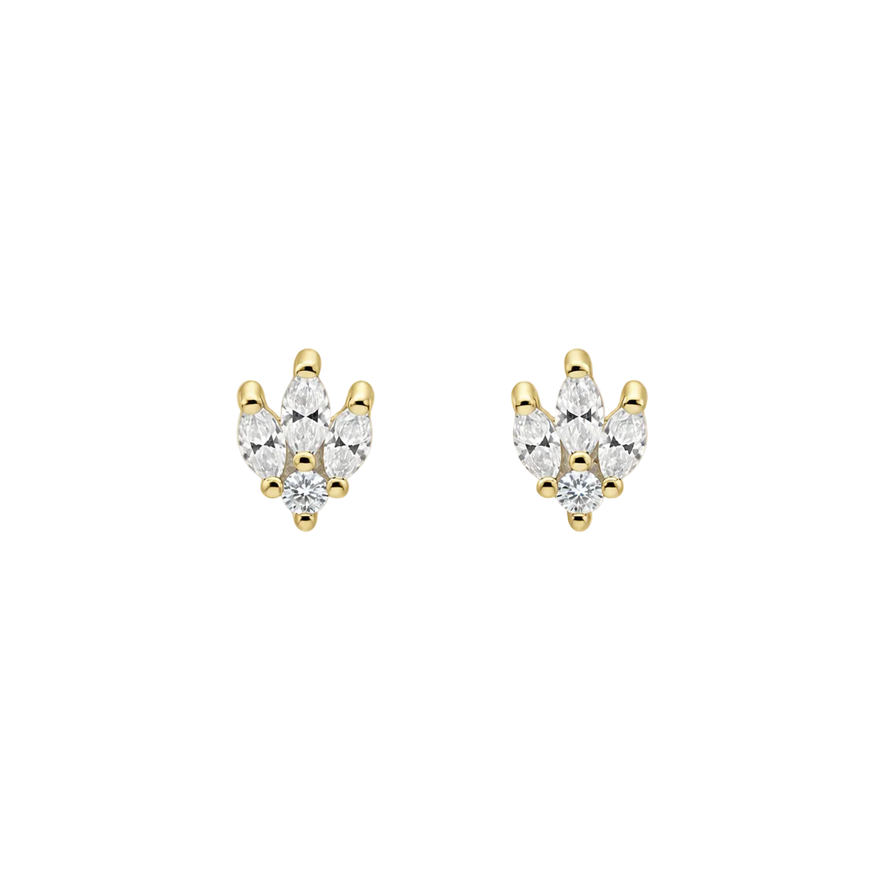 Sparkling Hoof Stud in 18k Yellow gold - S-X013E