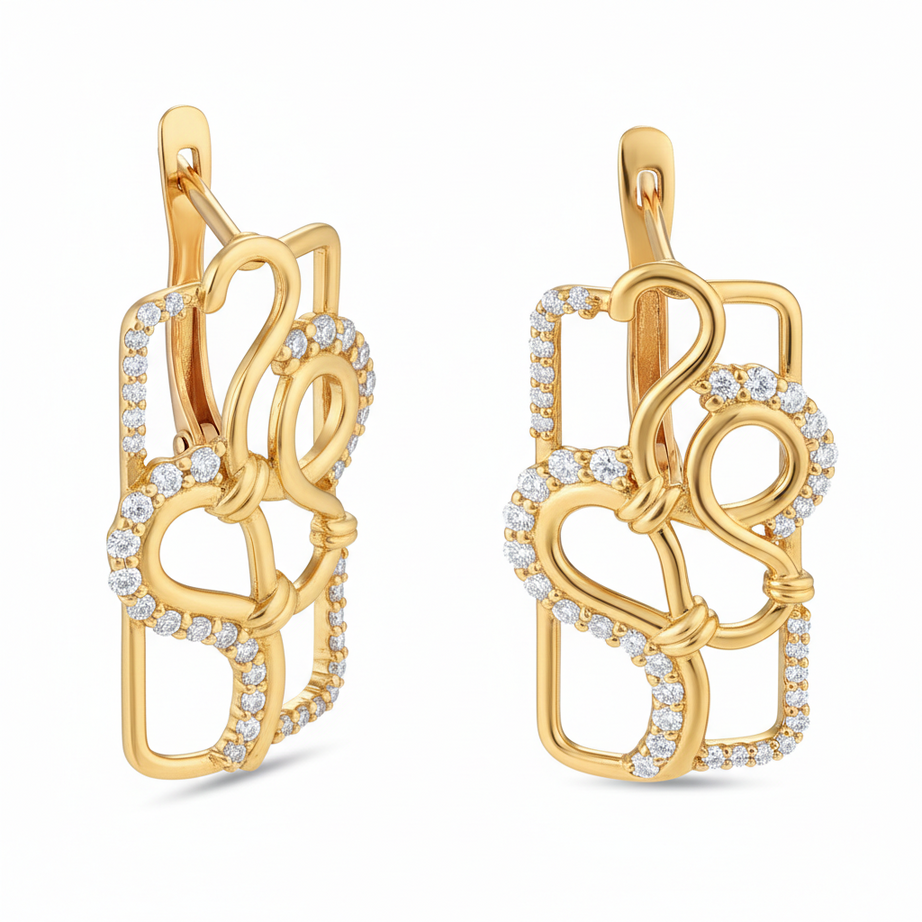 Diamond-Earring-18K-GOLD-SIRAN-BY-IRAM-Jewelry