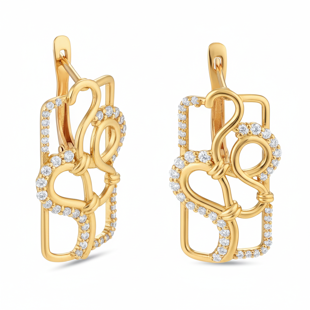 Diamond-Earring-18K-GOLD-SIRAN-BY-IRAM-Jewelry