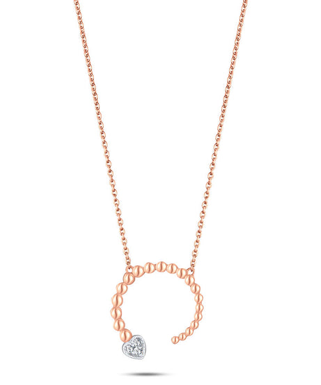 18k Rose gold Diamond Necklaces - YK262945KA/J