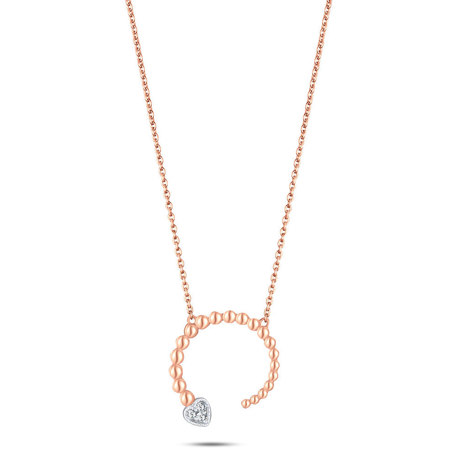 18k Rose gold Diamond Necklaces - YK262945KA/J