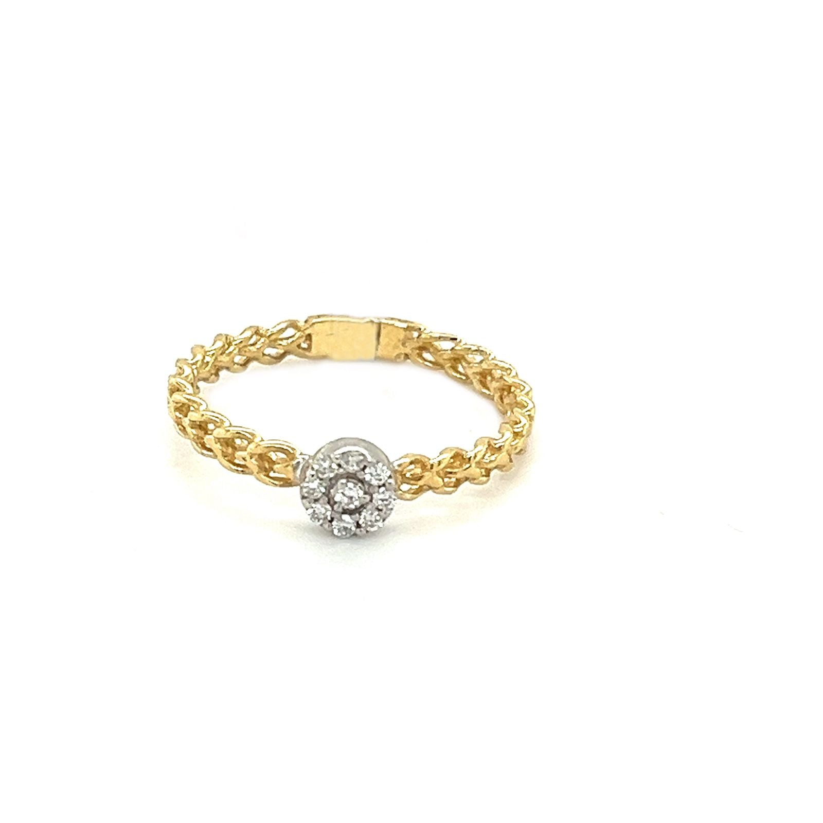 Promise Diamond Ring in 18k Yellow Gold - S-RF011S
