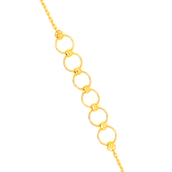 Unique Circles Gold Bracelet in 18K Yellow Gold / S-H050B/Y