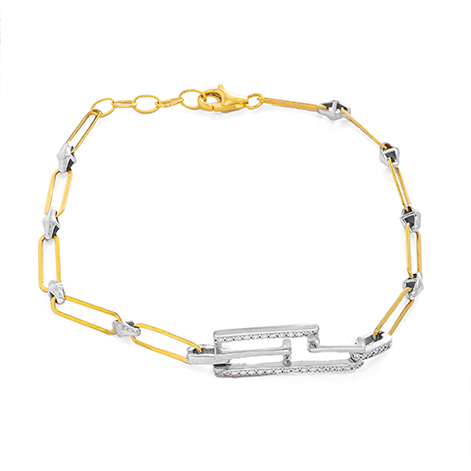 Linglong Unique Clip Bracelet Bracelet in Yellow 18 K Gold - NB2226