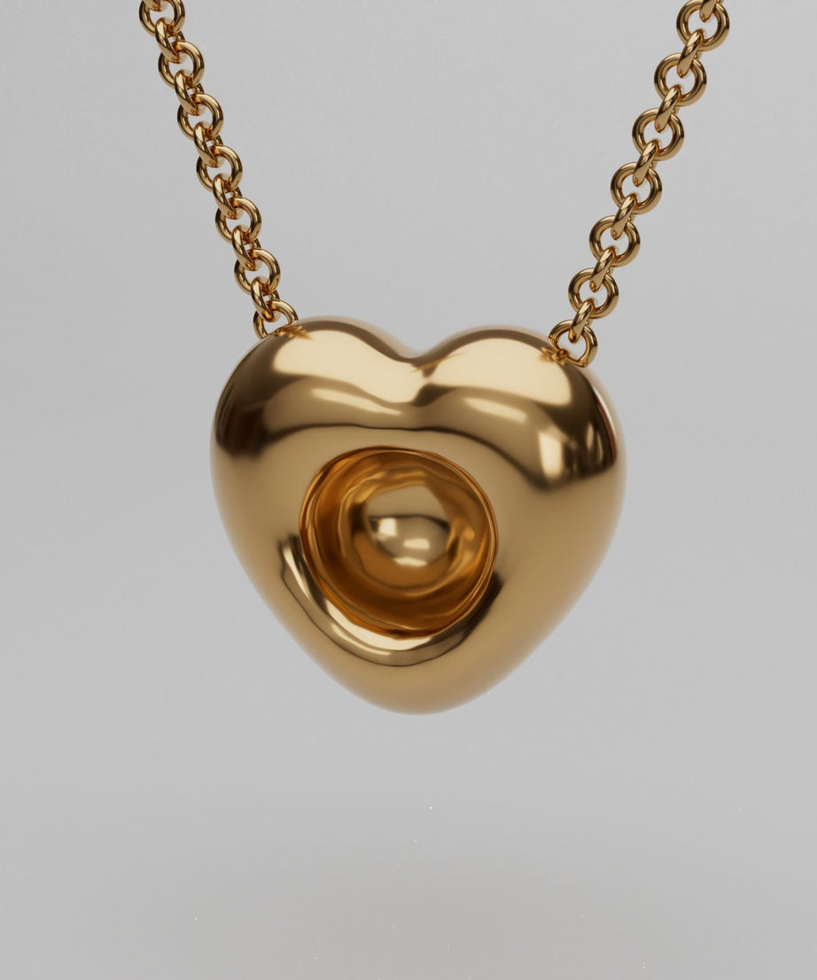 18k Gold Eternal Heart Pendant