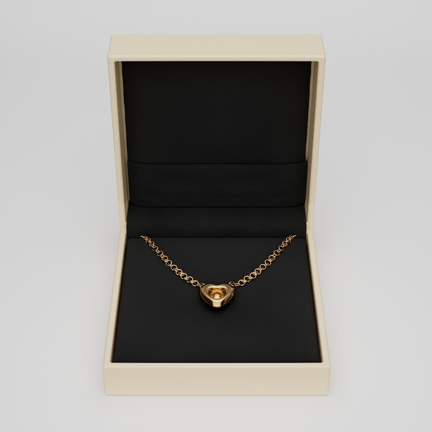 18k Gold Eternal Heart Pendant
