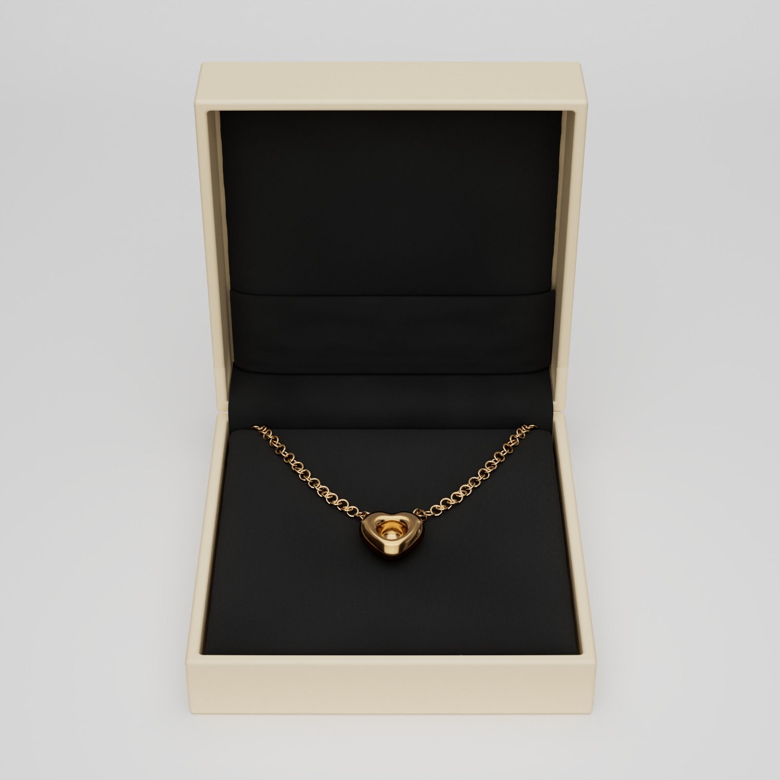 18k Gold Eternal Heart Pendant