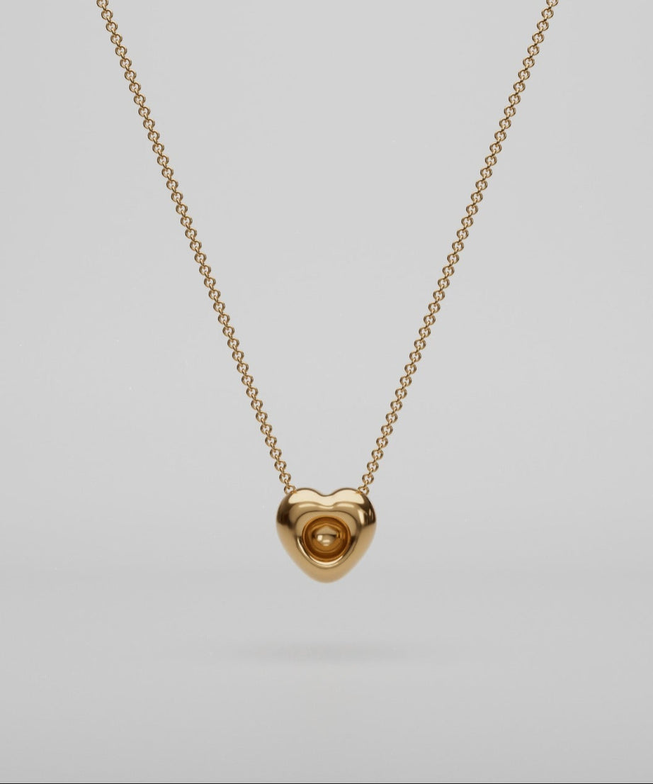 18k Gold Eternal Heart Pendant