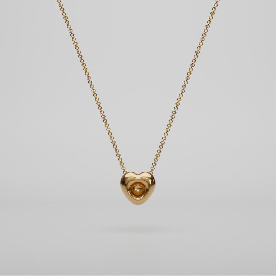 18k Gold Eternal Heart Pendant