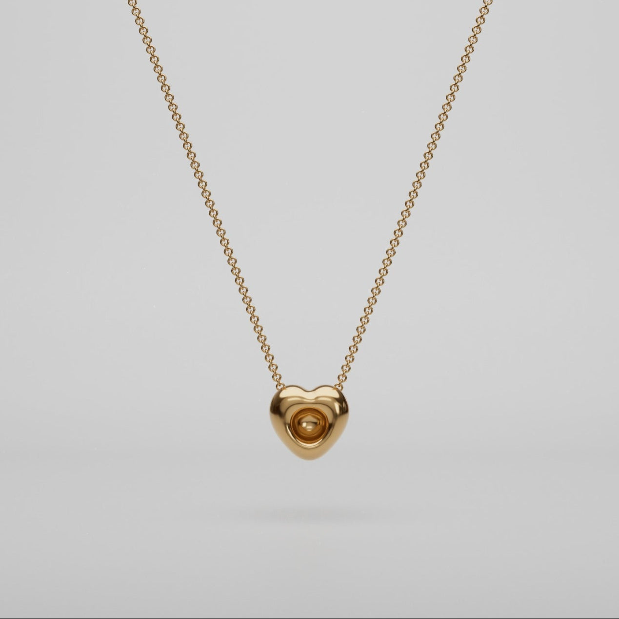 18k Gold Eternal Heart Pendant