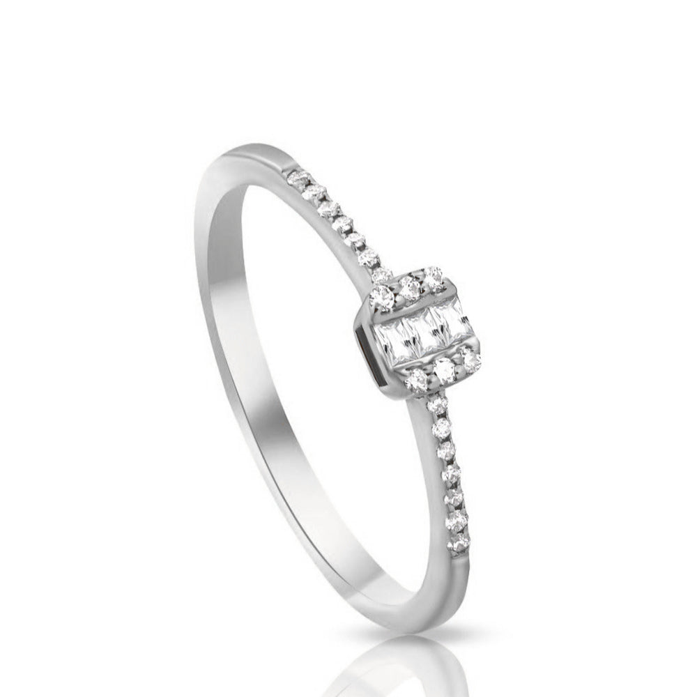 Simple Diamond Ring / MR-0015-R