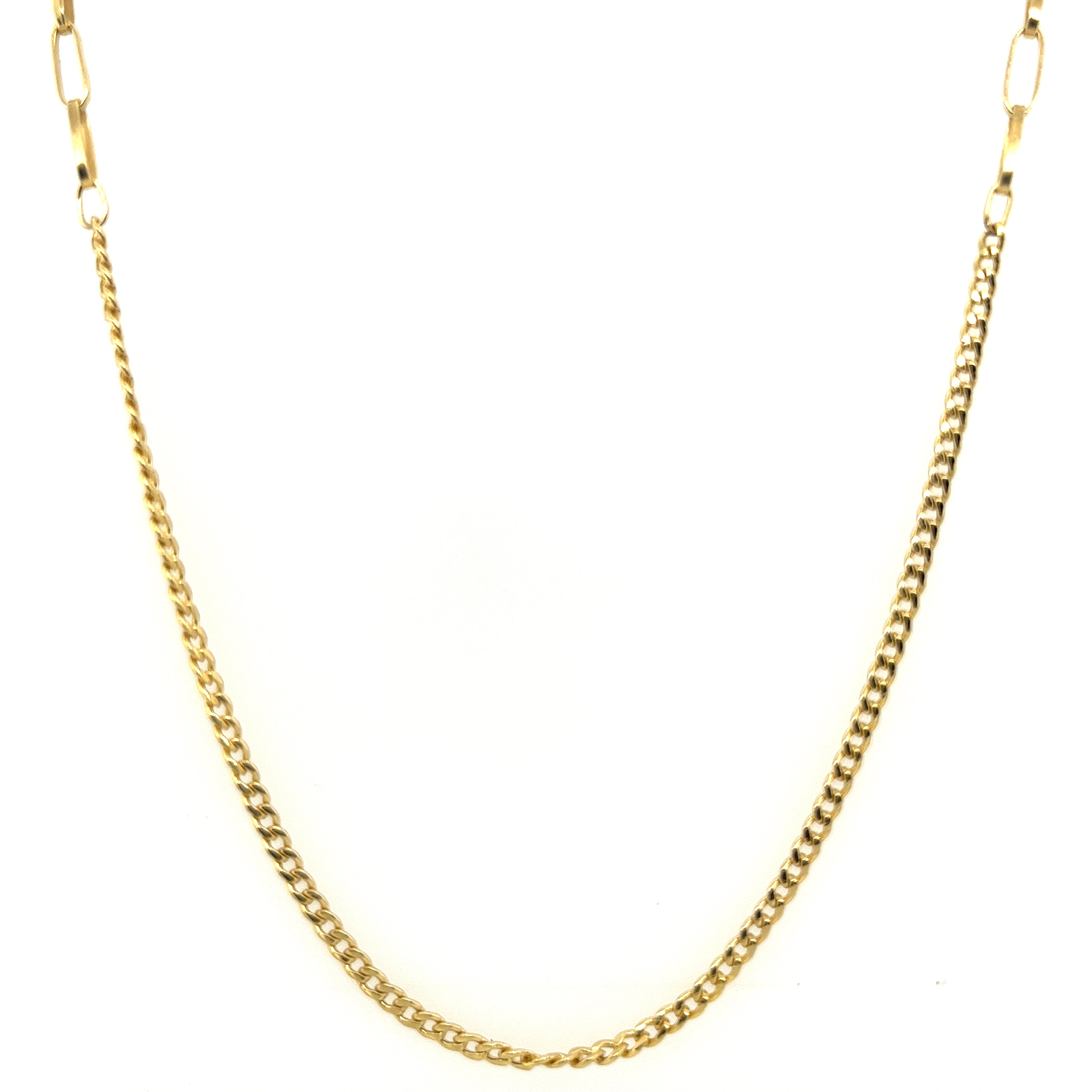 Beautiful linglong necklace with chains in the middle in 18K Yellow Gold / Mzft0388