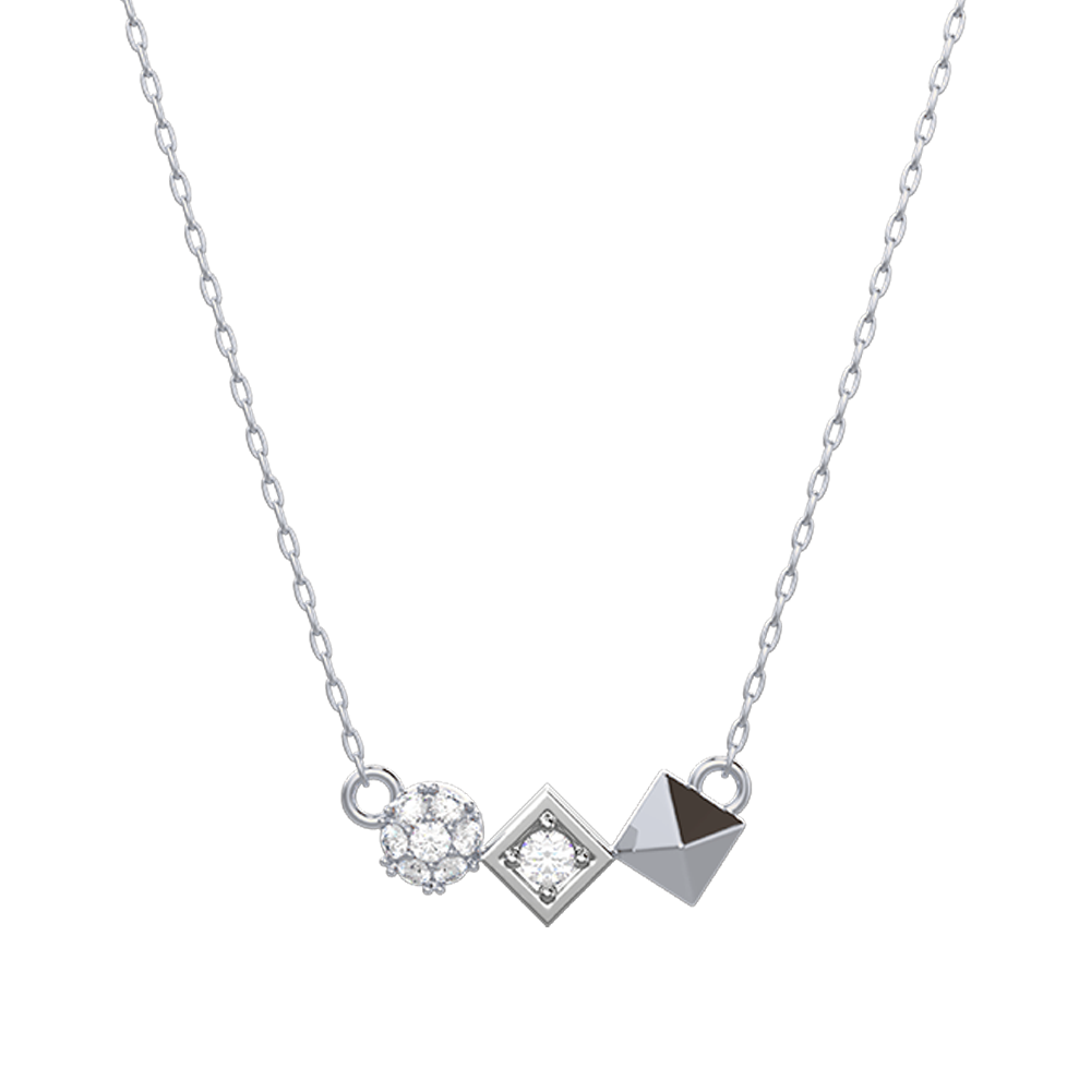 beautiful diamond Necklace in 18k White gold - SIR1326