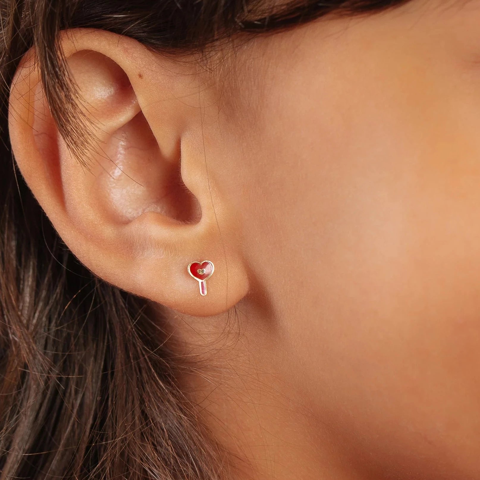 18 karat deals gold children's earrings