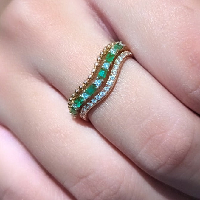 Multi Layers with Emerald and Diamonds / CN-1136-R